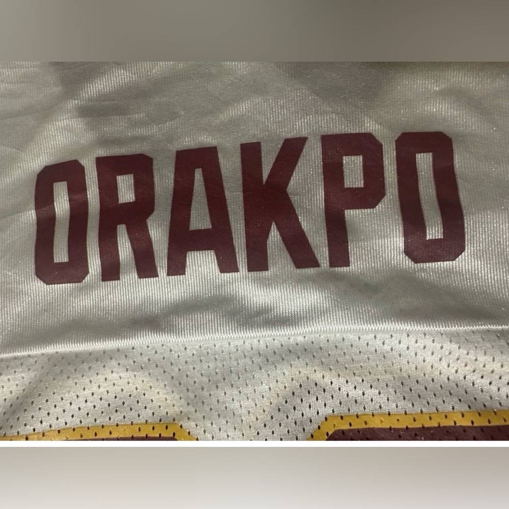 Reebok Washington Redskins Brian Orakpo Away Jersey‎ Sz XL - Picture 4 of 8